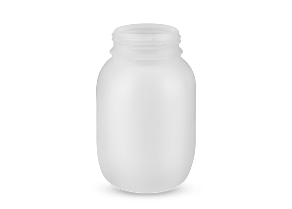 Frasco 500ml em PEAD ou COEX, boca 63mm na cor Natural